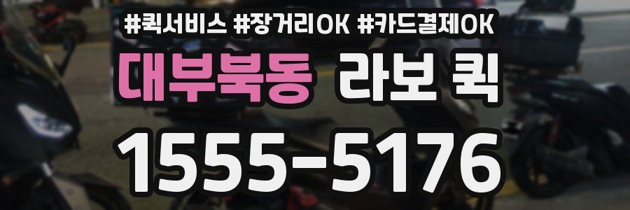 대부북동 라보 퀵