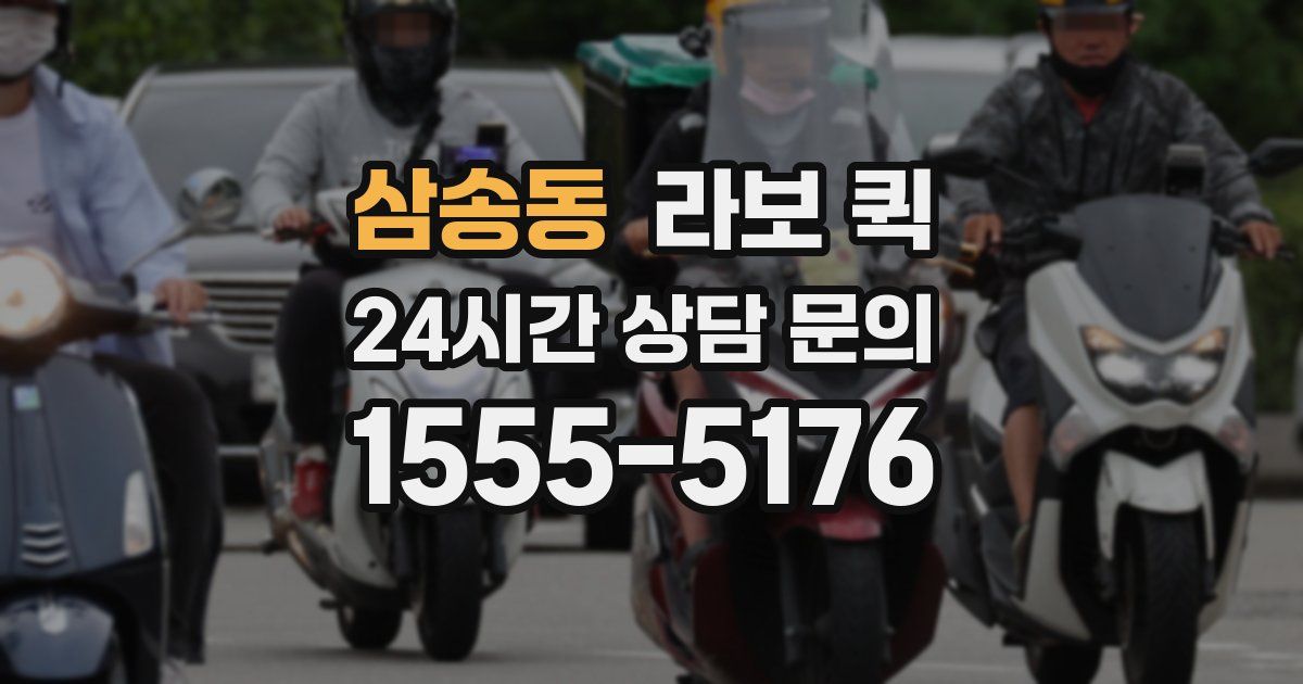 삼송동 라보 퀵