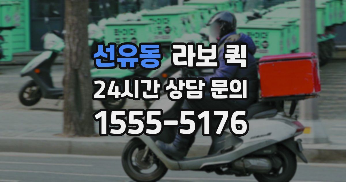 선유동 라보 퀵