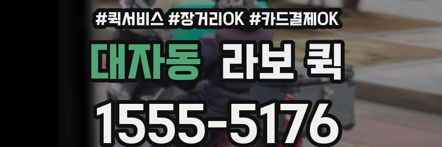 대자동 라보 퀵