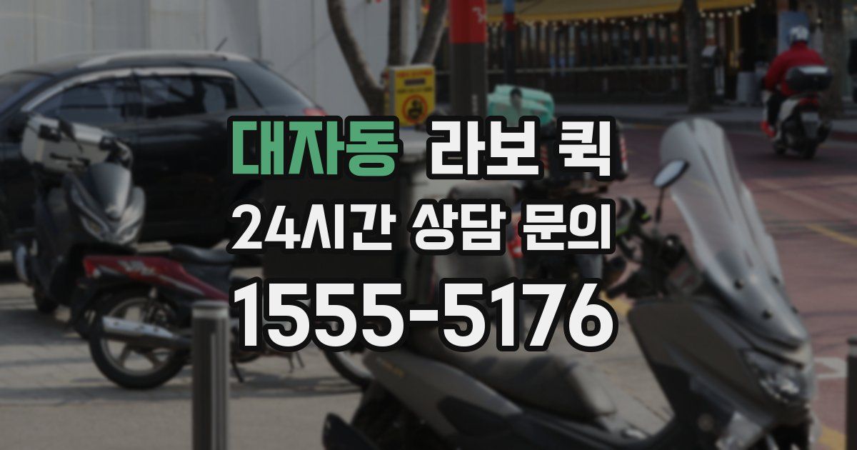 대자동 라보 퀵