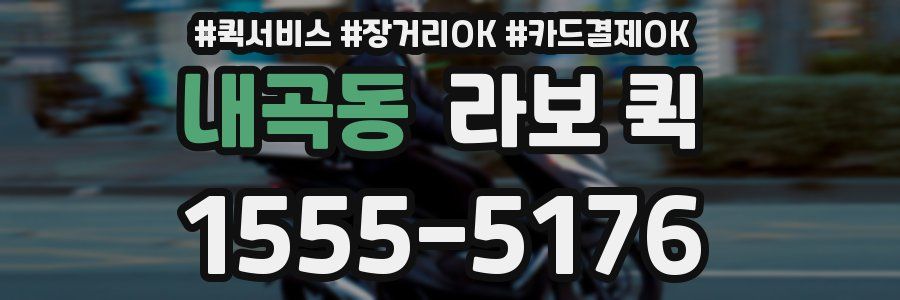 내곡동 라보 퀵