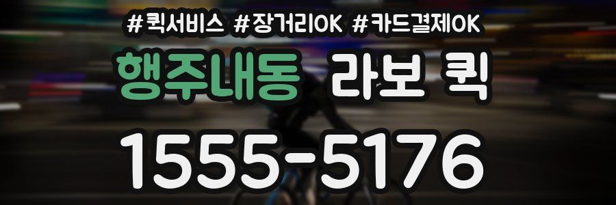 행주내동 라보 퀵
