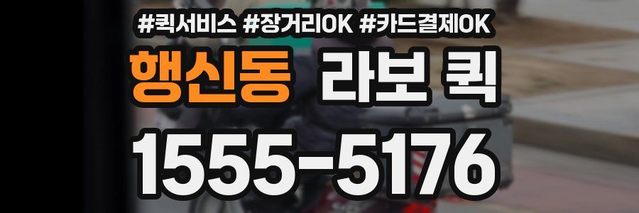 행신동 라보 퀵