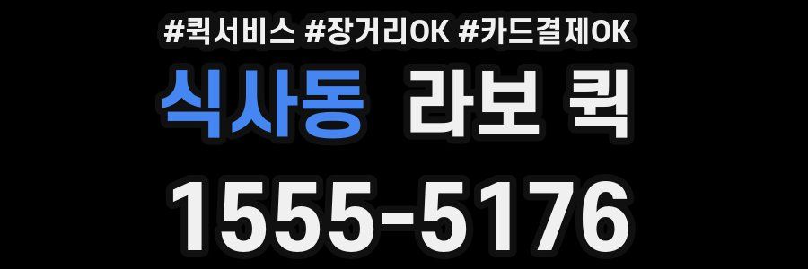 식사동 라보 퀵