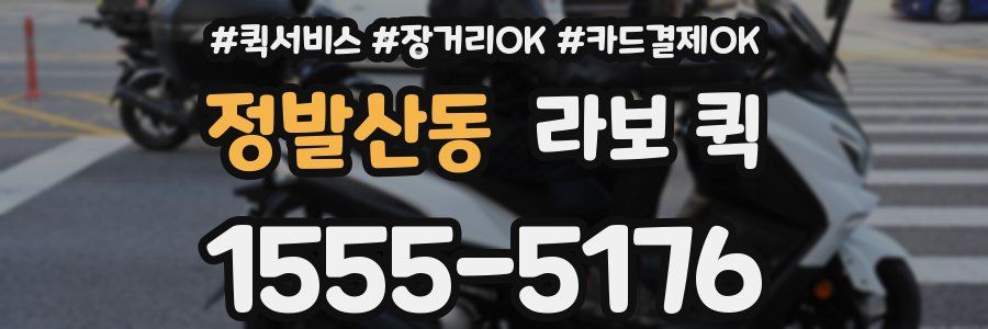 정발산동 라보 퀵