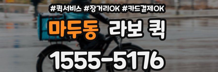 마두동 라보 퀵