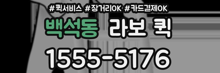 백석동 라보 퀵