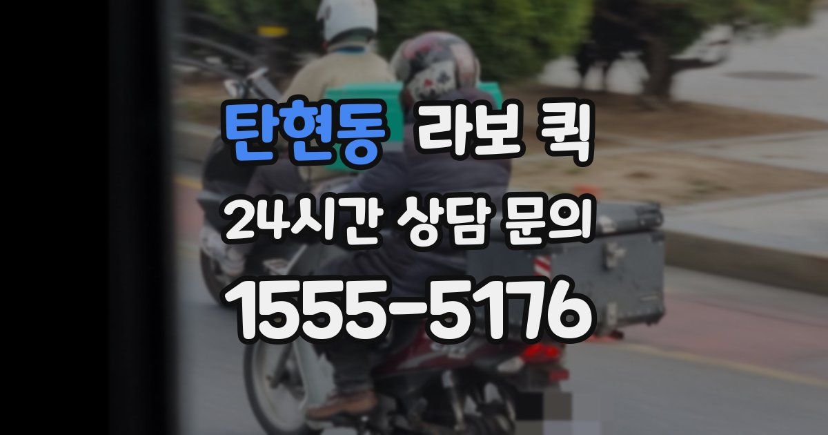 탄현동 라보 퀵