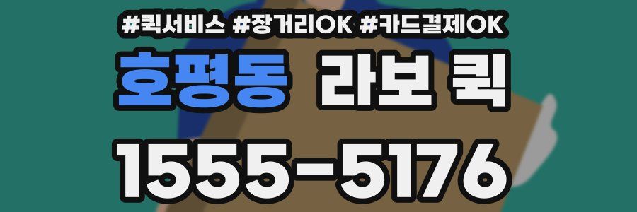 호평동 라보 퀵