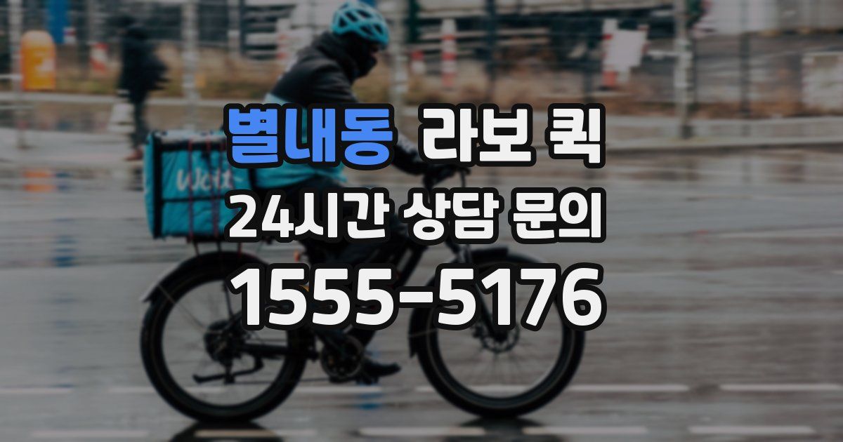 별내동 라보 퀵
