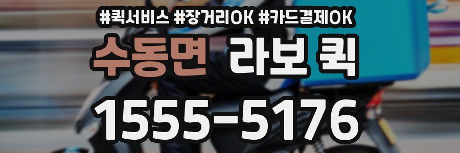수동면 라보 퀵