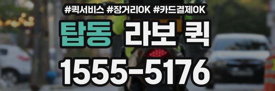 탑동 라보 퀵
