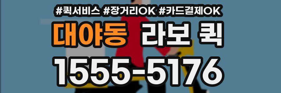 대야동 라보 퀵