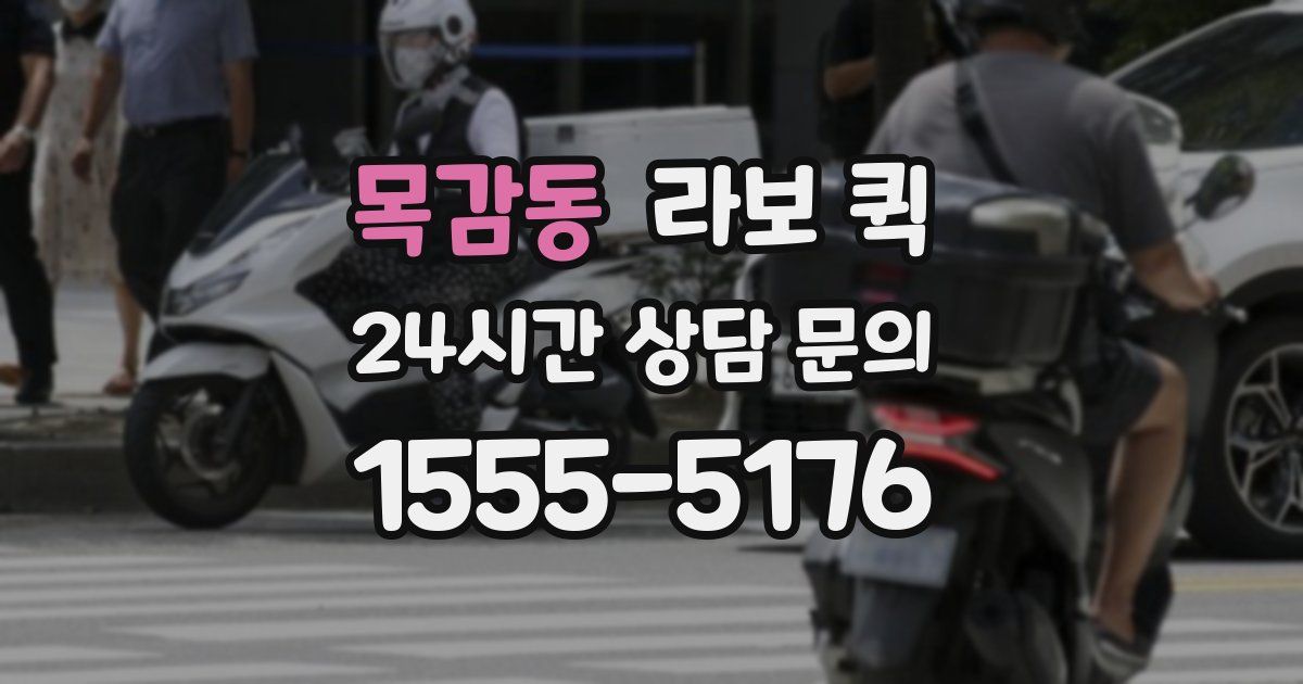 목감동 라보 퀵