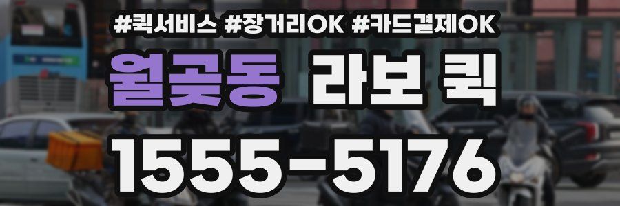 월곶동 라보 퀵