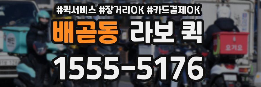 배곧동 라보 퀵