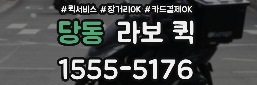 당동 라보 퀵