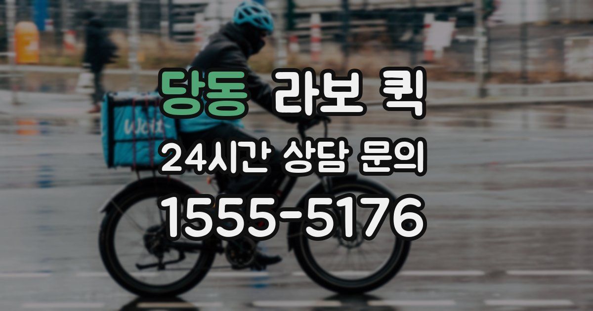 당동 라보 퀵