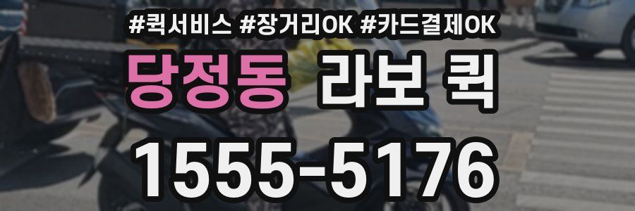 당정동 라보 퀵