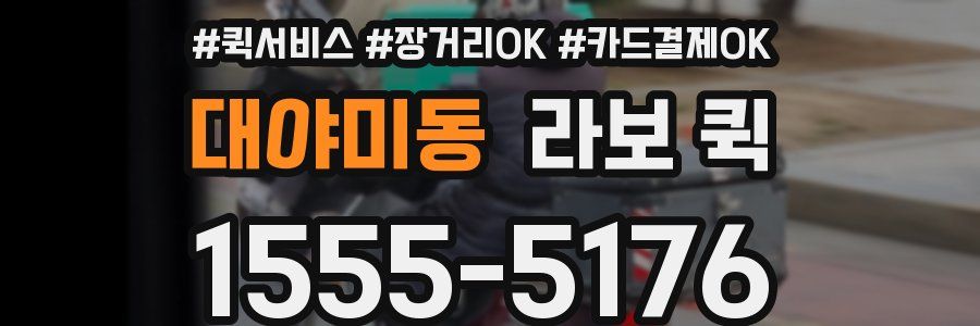 대야미동 라보 퀵