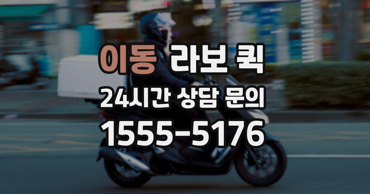 이동 라보 퀵