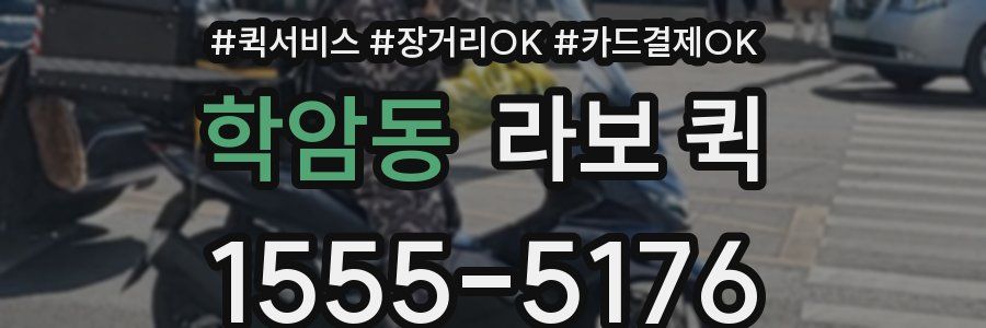 학암동 라보 퀵