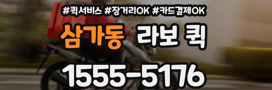 삼가동 라보 퀵