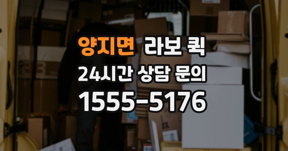 양지면 라보 퀵