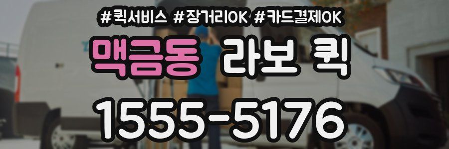 맥금동 라보 퀵