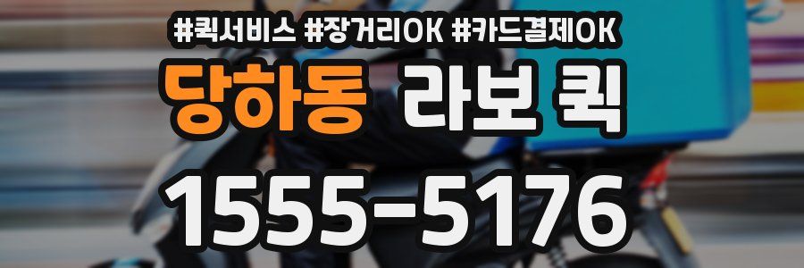 당하동 라보 퀵
