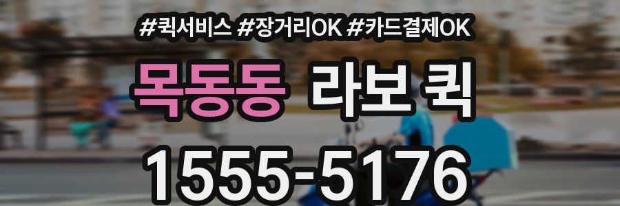목동동 라보 퀵