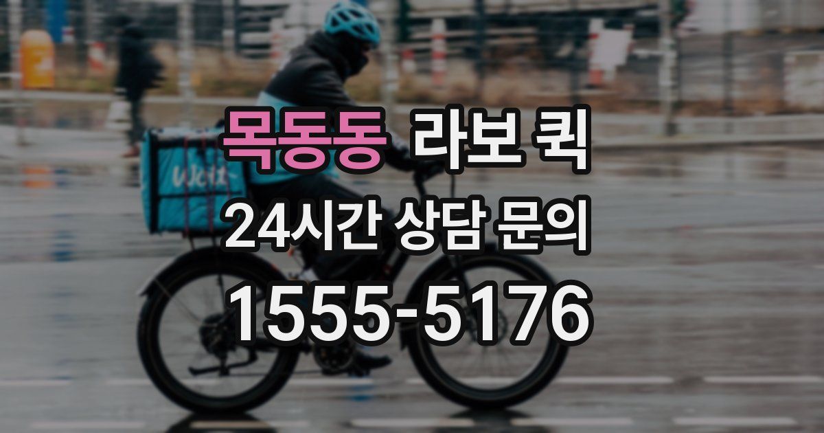 목동동 라보 퀵