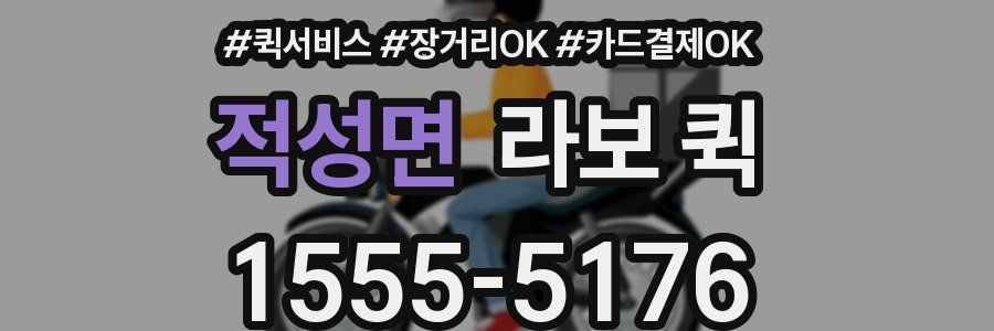 적성면 라보 퀵