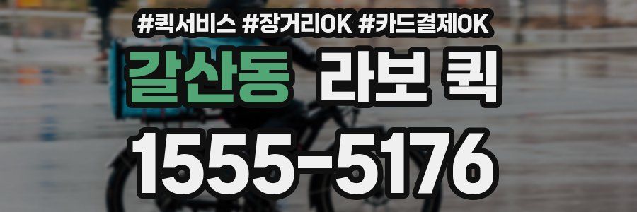 갈산동 라보 퀵