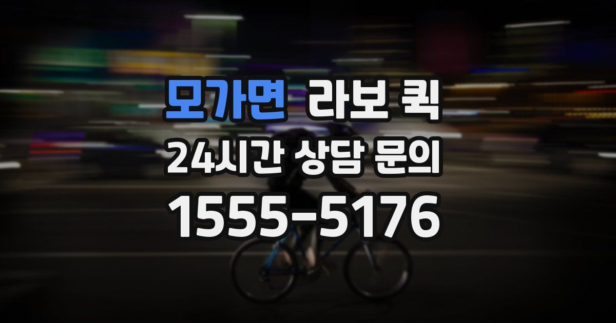 모가면 라보 퀵