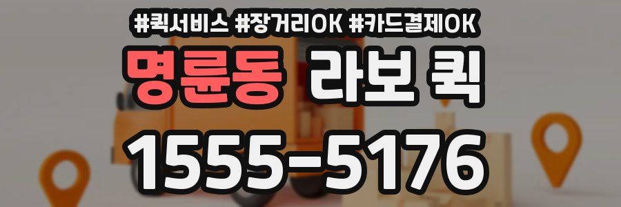명륜동 라보 퀵