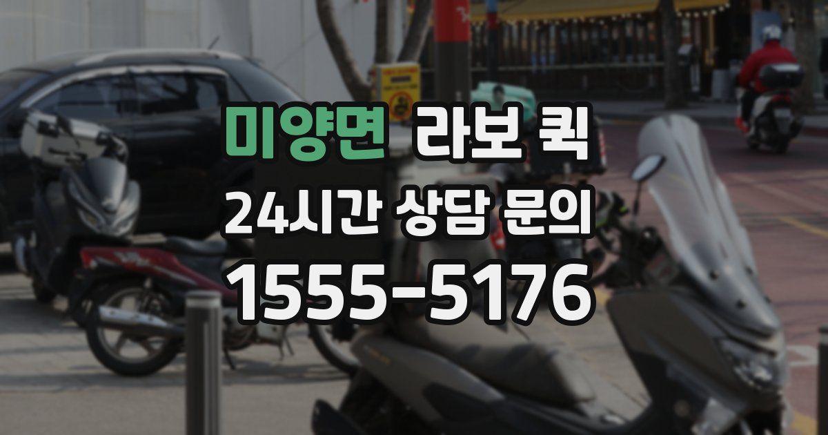 미양면 라보 퀵