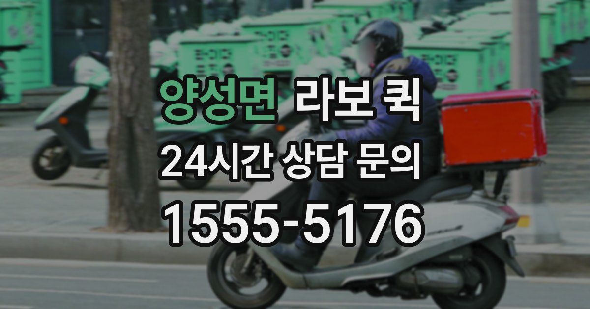 양성면 라보 퀵