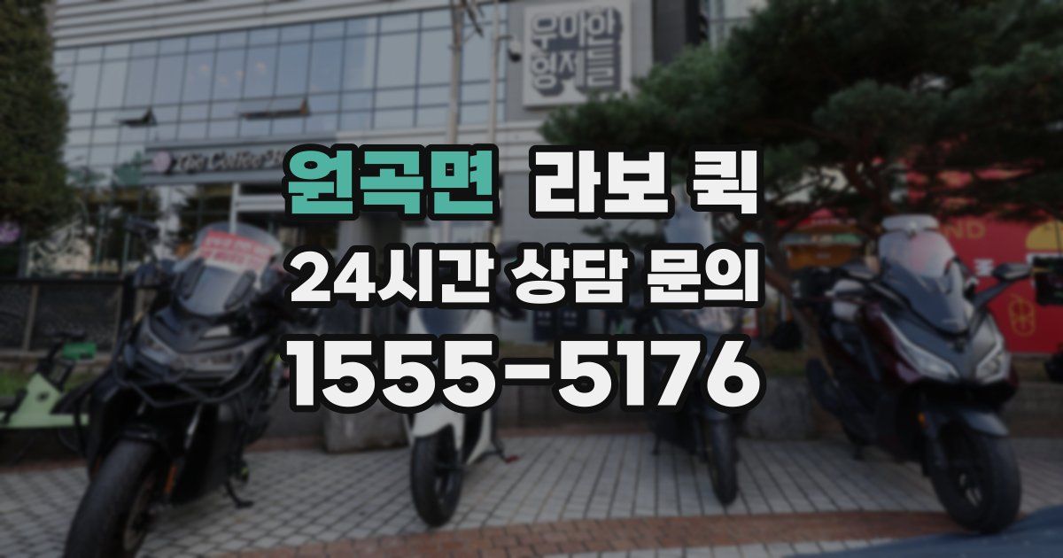 원곡면 라보 퀵
