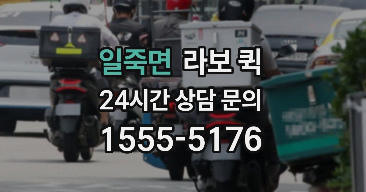 일죽면 라보 퀵