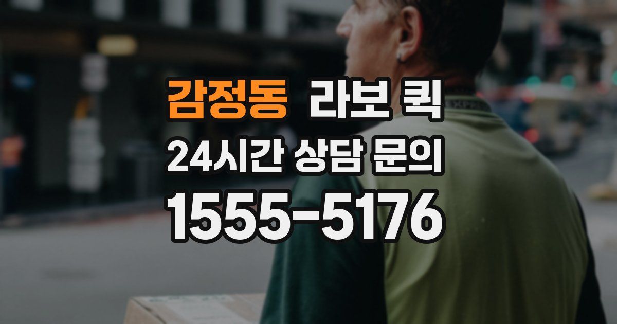 감정동 라보 퀵