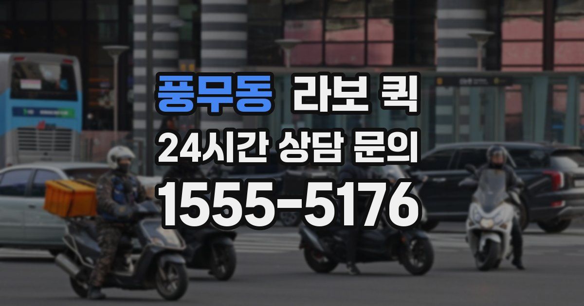 풍무동 라보 퀵