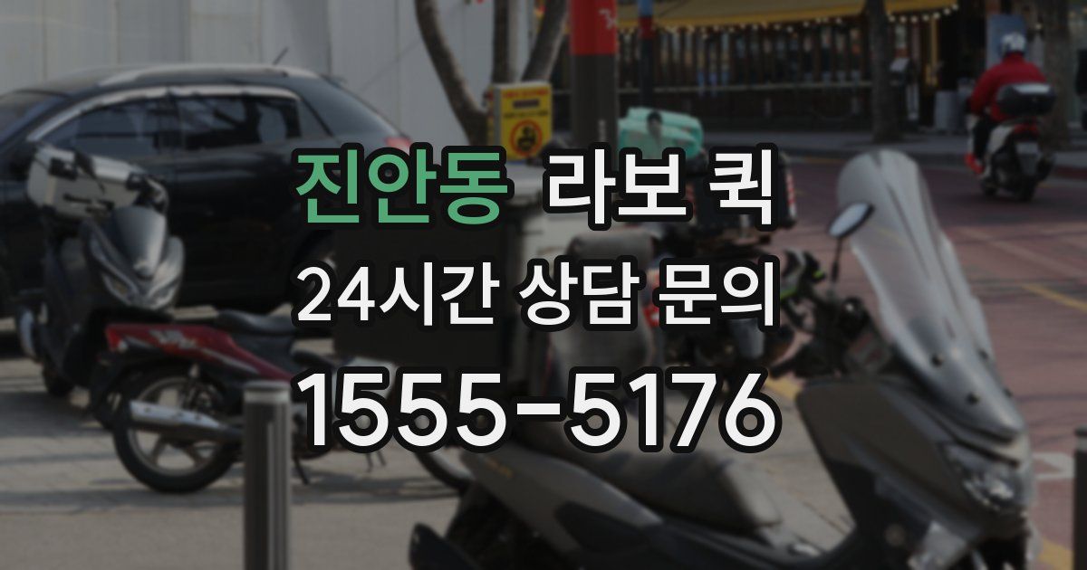 진안동 라보 퀵