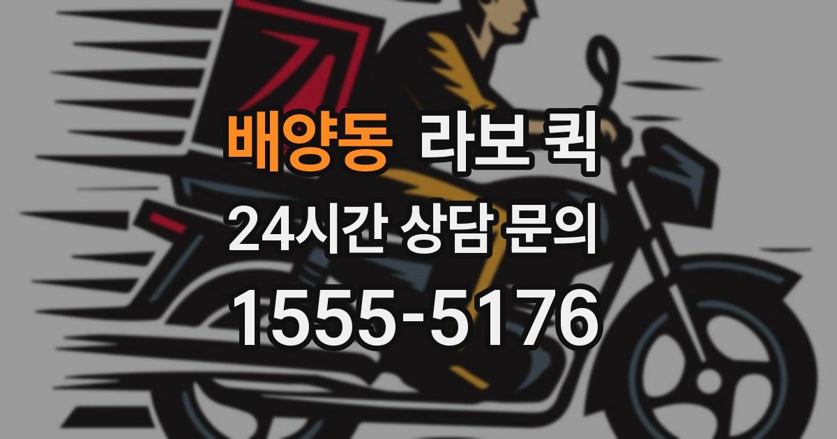 배양동 라보 퀵