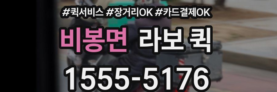 비봉면 라보 퀵