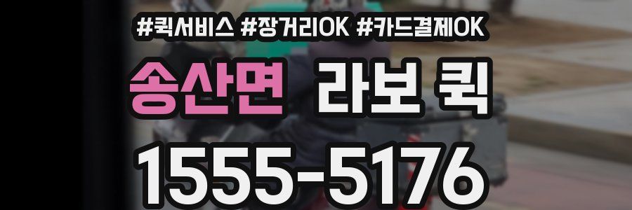 송산면 라보 퀵