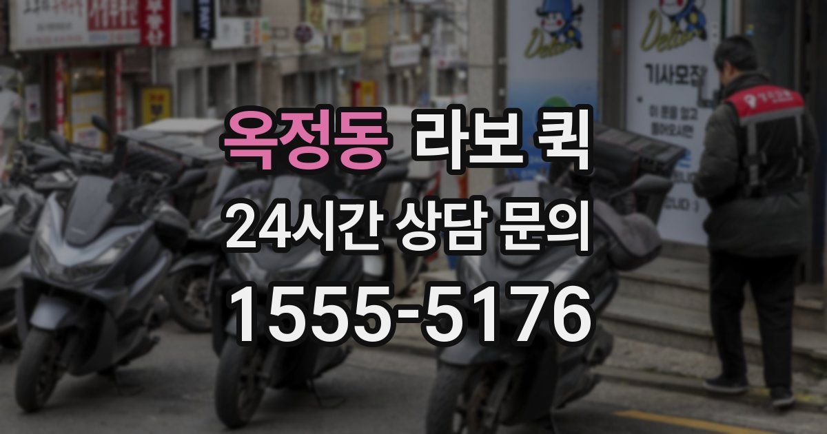 옥정동 라보 퀵