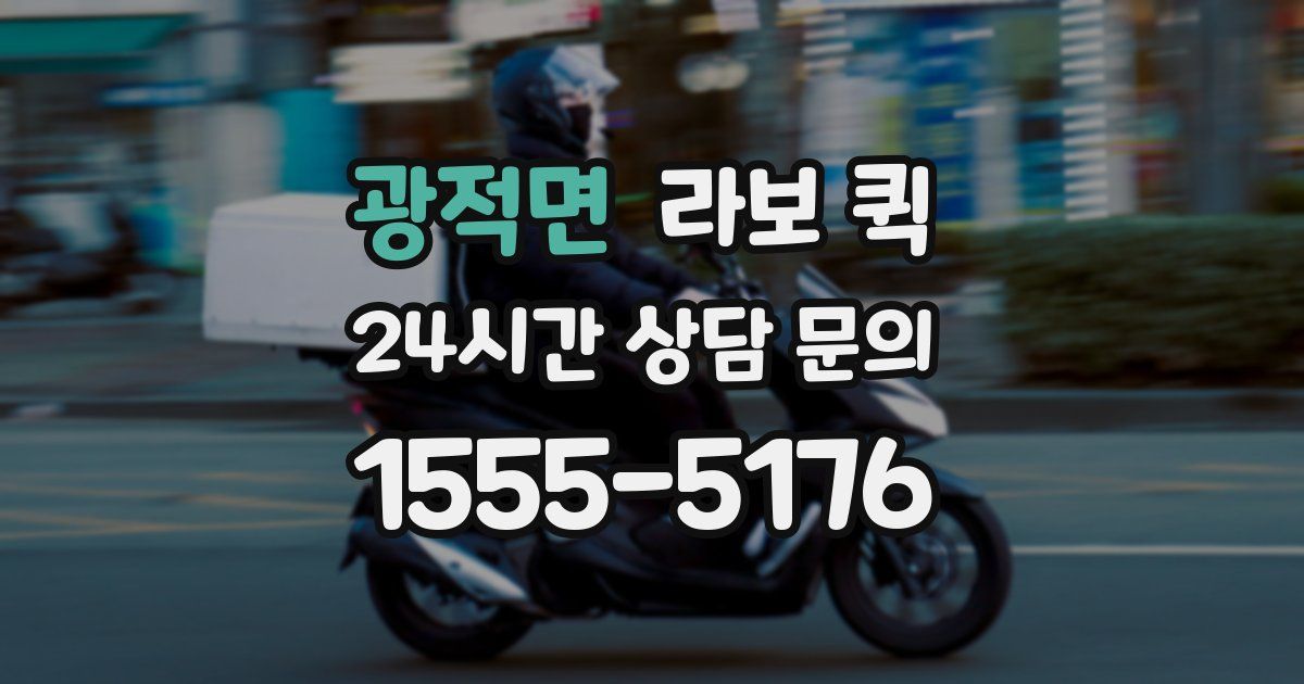 광적면 라보 퀵