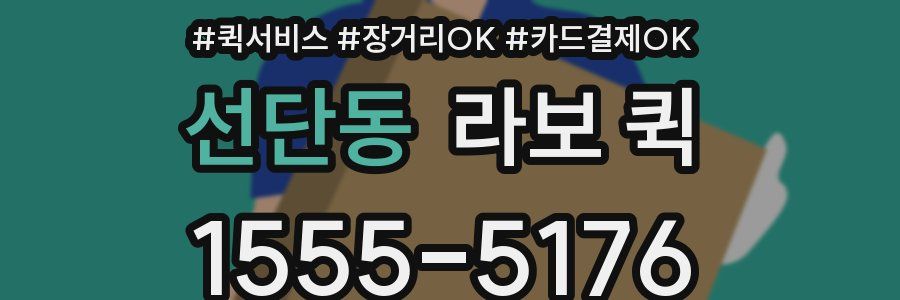 선단동 라보 퀵